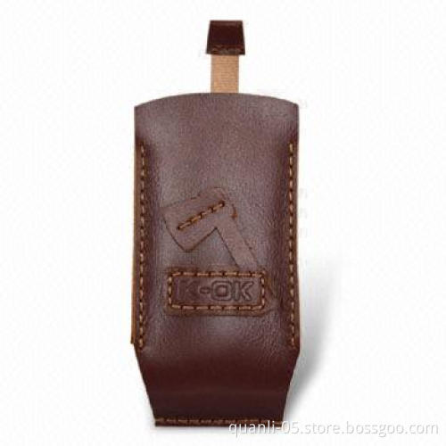 Mobile Phone Case with Magnetic Button, Suitable for BlackBerry, Made of Leather